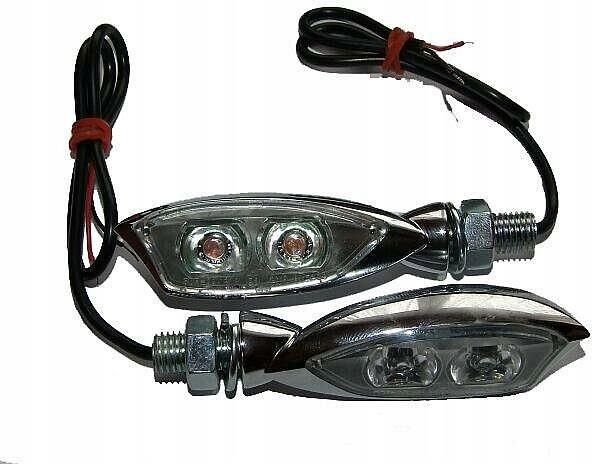 Cz Ci Motocyklowe Motrix Kierunkowskazy Migacze Led Chrom Metal