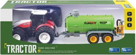 Import Pronice Traktor Zdalnie Sterowany Z Przyczepą Na Pilot Ciągnik Rolniczyświatło Rc - zdjęcie 4
