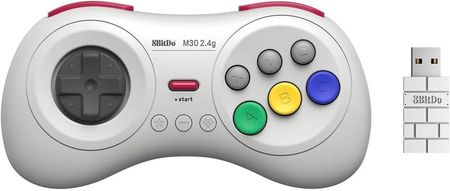 8BitDo M30 2.4G Wireless Pad White RET00367 - zdjęcie 3