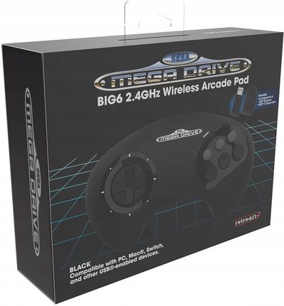 Retro-Bit BIG6 Wireless Sega Mega Drive - zdjęcie 2