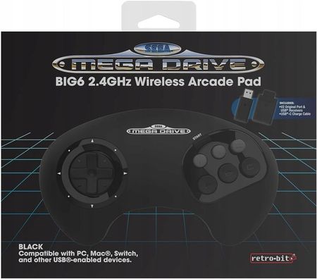 Retro-Bit BIG6 Wireless Sega Mega Drive - zdjęcie 3