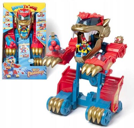 Magic Box Zestaw Figurek Superthings Wild Tiger Transformer Robot Pstsp112In120 - zdjęcie 5