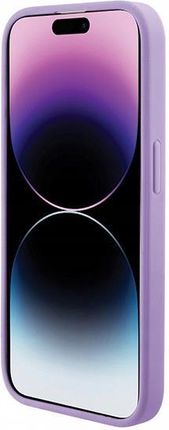 Guess Etui Saffiano Hardcase Magsafe Do Apple Iphone 15 Pro Max Fioletowy - zdjęcie 2