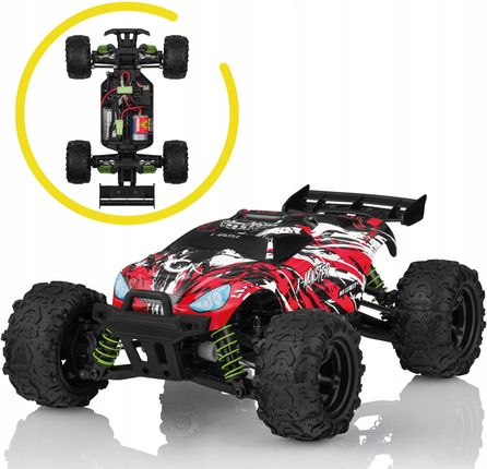 Overmax Samochód Zdalnie Sterowany 2Obudowy 4X4 Do 100M 45Km/H Monter 3.5 - zdjęcie 3