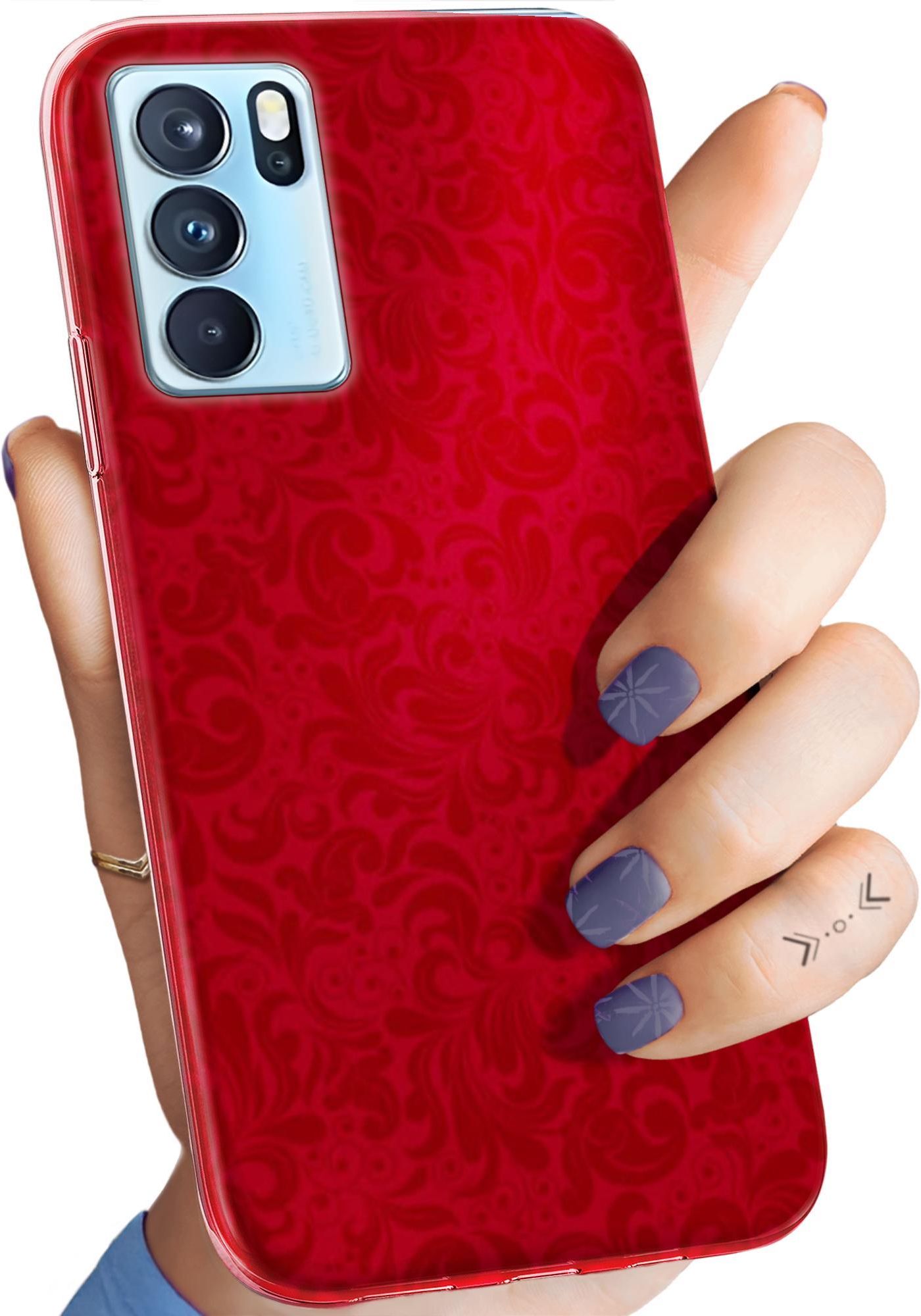 Hello Case Etui Do Oppo Reno 6 Pro 5G Czerwone Obudowa Etui Na