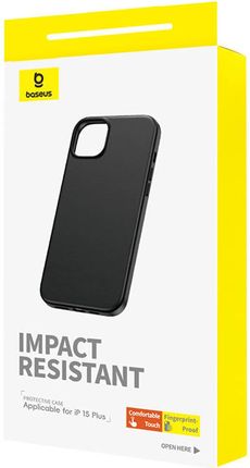 Etui Na Telefon Iphone15 Plus Baseus Fauxther Series Czarny - zdjęcie 5