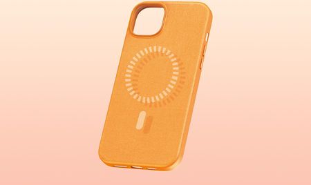 Magnetyczne Etui Na Telefon Iphone 15 Pro Baseus Fauxther Series Pomarańczowe - zdjęcie 3
