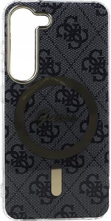 Guess Etui 4G Magsafe Do Samsung Galaxy S23 Czarny - zdjęcie 3