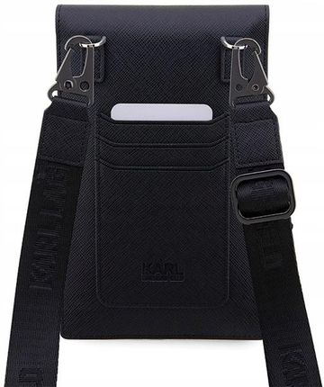 Karl Lagerfeld Torebka KLWBSAKCPMK czarny/black Saffiano Karl & Choupette - zdjęcie 3