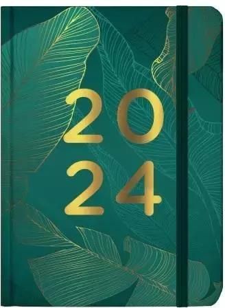 Zdjęcie Kalendarz codzienny 2024 B6 Zielony w liście ALBI - Warszawa