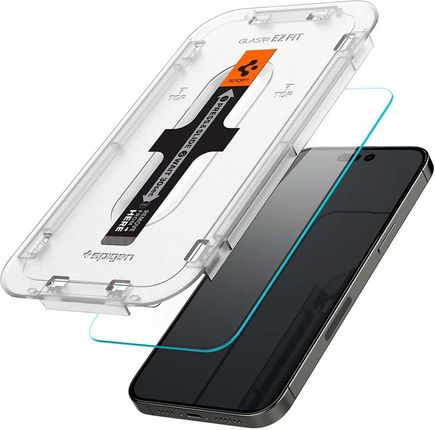 Spigen Szkło Hartowane Glas Tr Ez Fit 2 Pack Do Apple Iphone 15 Pro - zdjęcie 3