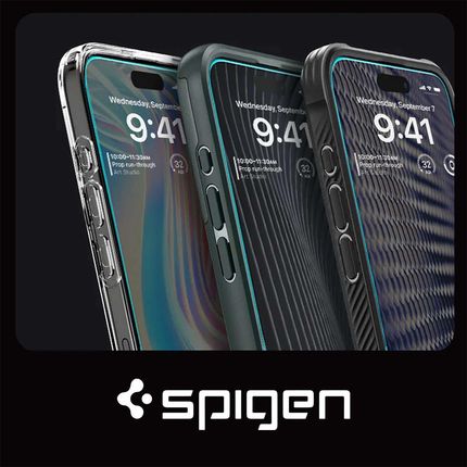 Spigen Szkło Hartowane Glas Tr Ez Fit 2 Pack Do Apple Iphone 15 Pro - zdjęcie 4