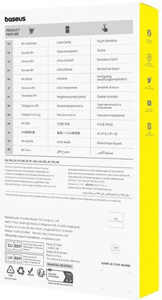 Baseus Szkło Hartowane Ochronne Szybka Do Samsung Galaxy A33 9H Cały Ekran - zdjęcie 6