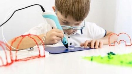 DŁUGOPIS 3D Dla Dzieci DRUKARKA 3 D PEN Zestaw + WKŁADY PLA 110 METRÓW - zdjęcie 2