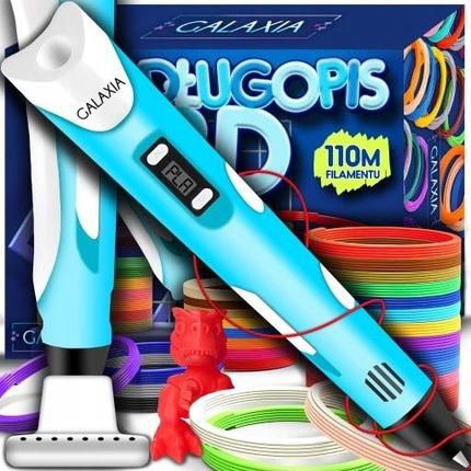 DŁUGOPIS 3D Dla Dzieci DRUKARKA 3 D PEN Zestaw + WKŁADY PLA 110 METRÓW - zdjęcie 5
