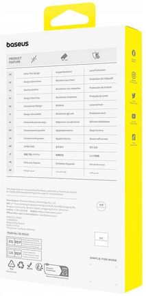Baseus Szkło Hartowane 0.3Mm Diamond Do Iphone 15 - zdjęcie 3