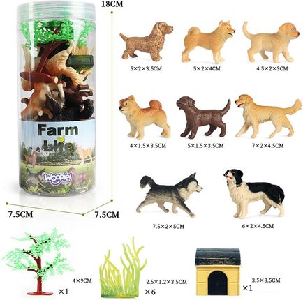 Woopie Zestaw Figurki Pieski 16szt. - zdjęcie 2