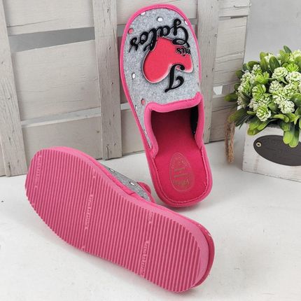 Zabawne kapcie damskie 40 Fuchsia - zdjęcie 3