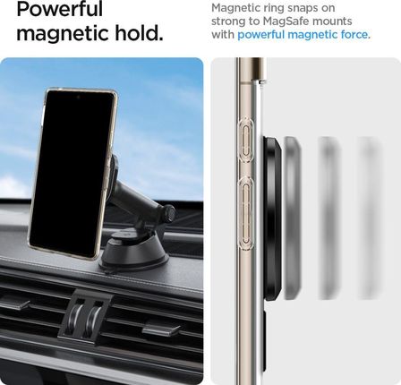 Spigen Blaszka Onetap Ring Magnetic Magsafe Adapter Czarny - zdjęcie 6