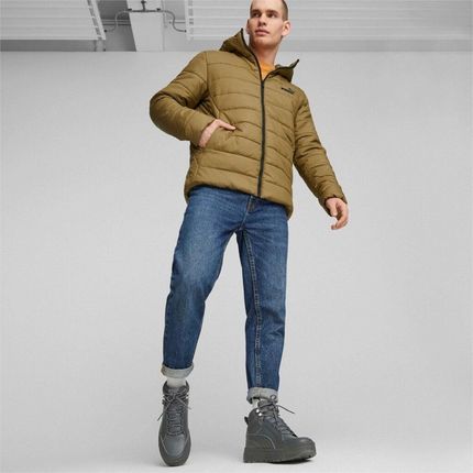 Kurtka męska Puma ESS Hooded Padded brązowa 848938 93 - zdjęcie 2