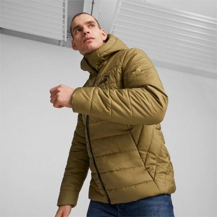 Kurtka męska Puma ESS Hooded Padded brązowa 848938 93 - zdjęcie 4
