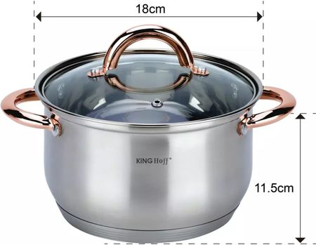 Kinghoff Zestaw Garnków 6 Elementów Kh 1761 1592811 - zdjęcie 6