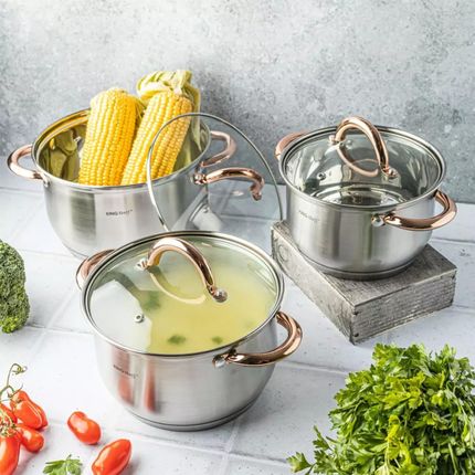Kinghoff Zestaw Garnków 6 Elementów Kh 1761 1592811 - zdjęcie 3