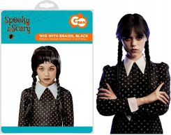 Zdjęcie Godan Peruka Czarne Warkocze Z Grzywką Sztuczne Włosy Haloween Karnawał Party - Skarżysko-Kamienna