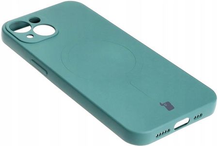 Bizon Etui Case Silicone Magsafe Do Apple Iphone 13 Ciemnozielone - zdjęcie 3