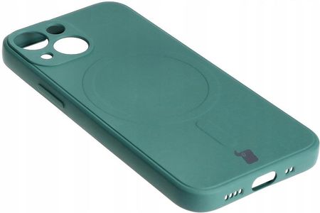 Bizon Etui Case Silicone Magsafe Sq Do Apple Iphone 13 Mini Ciemnozielone - zdjęcie 4