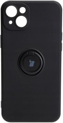 Bizon Etui Case Silicone Ring Sq Do Apple Iphone 15 Plus Czarne - zdjęcie 4