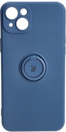 Bizon Etui Case Silicone Ring Sq Do Apple Iphone 15 Plus Granatowe - zdjęcie 2