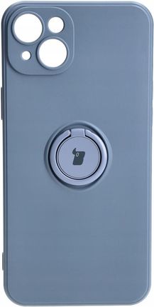 Bizon Etui Case Silicone Ring Sq Do Apple Iphone 15 Plus Szare - zdjęcie 2