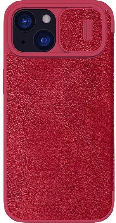 Nillkin Etui Qin Pro Leather Z Klapką Do Iphone 15 Czerwone Etui na