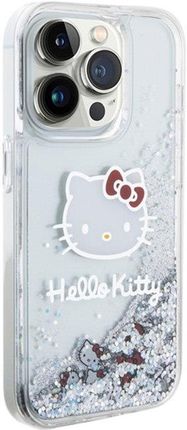 Hello Kitty Liquid Glitter Charms Kitty Head Etui Iphone 13 Pro (Srebrny) - zdjęcie 2