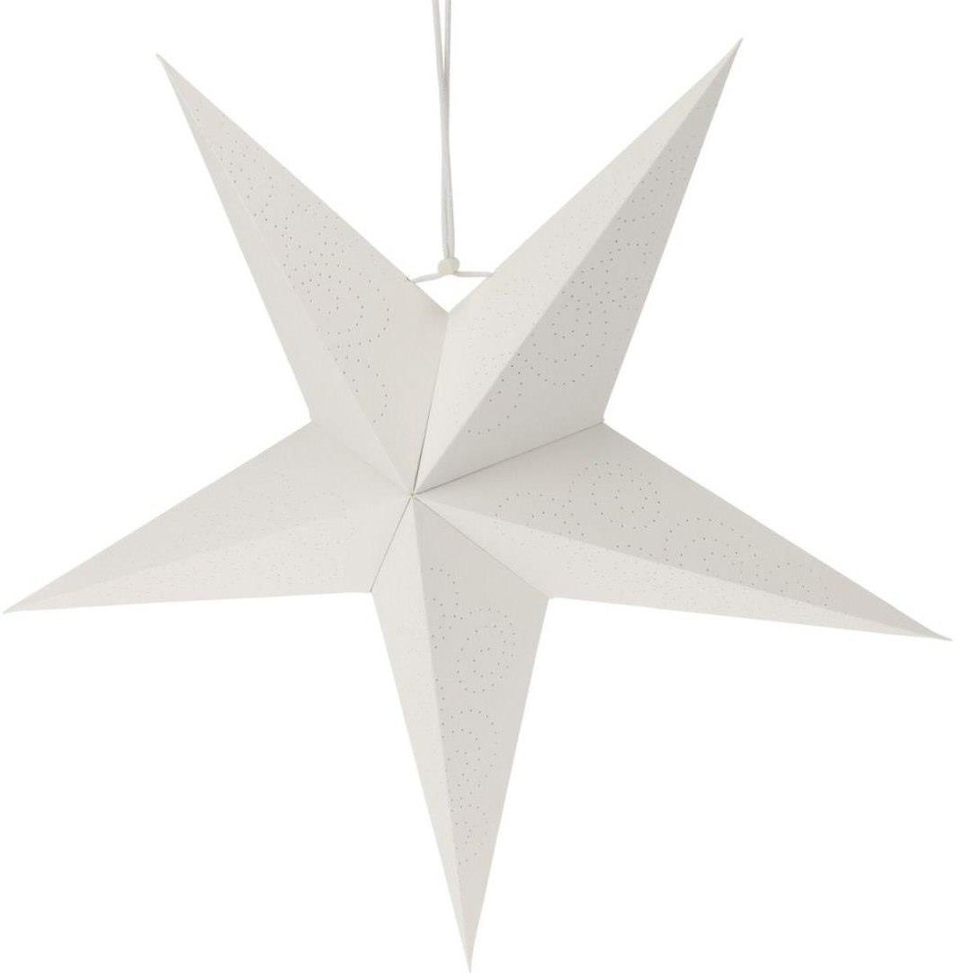 Zdjęcie Christmas Decoration Gwiazda Dekoracyjna Wisząca Papierowa 45Cm Biała - Legnica