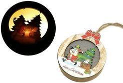 Zdjęcie Zawieszka Świąteczna Drewniana Ze Światłem Led - Czerwionka-Leszczyny