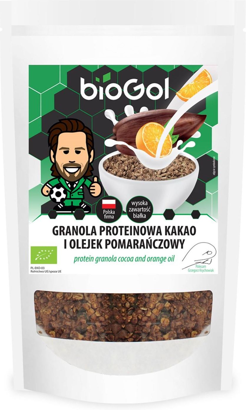 Biogol Granola Proteinowa Kakao I Olejek Pomarańczowy Bio 200g Ceny i