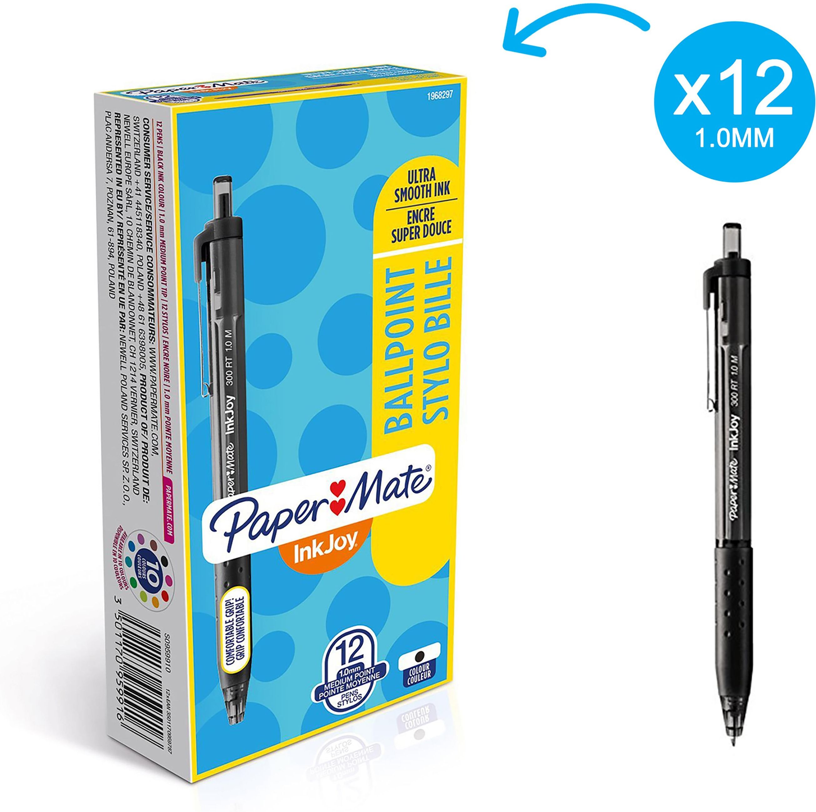 Paper Mate Długopis Automatyczny Inkjoy 300Rt Czarny S0959910 Ceny i