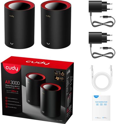 Cudy AX3000 Dual Band 2szt. Cortex A53 (M3000) - zdjęcie 4