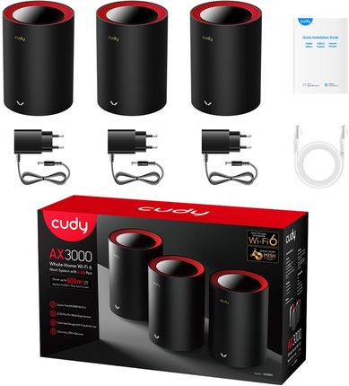 Cudy AX3000 Dual Band 3szt. Cortex A53 (M3000) - zdjęcie 2