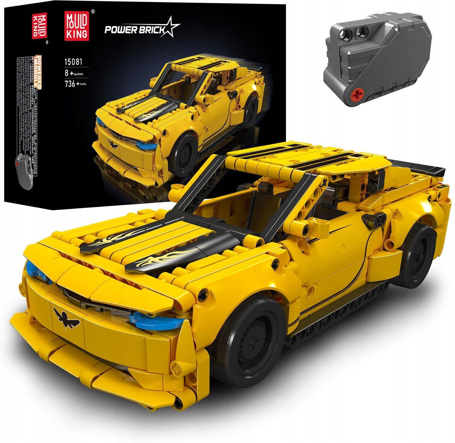 Mould King Samochód Auto Bumblebee Zestaw Klocków Technic 15081 Pull