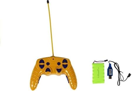 Leantoys Pojazd Budowlany Dźwig Zdalnie Sterowany Rc Ruchome Ramie Światła Żółty - zdjęcie 3