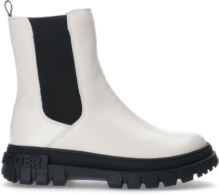 Tommy Hilfiger damskie botki BOOTIE IVORY T3A5-33058-1355101-101 - zdjęcie 2