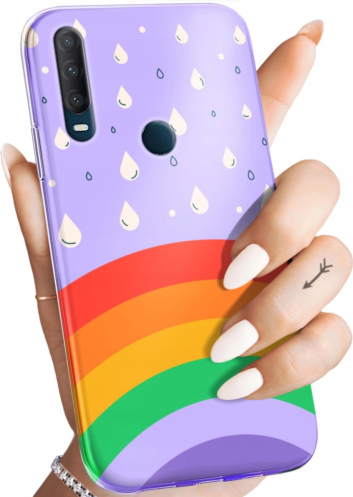 Hello Case Etui Do Alcatel 1S 2020 Tęcza Rainbow Case Etui na telefon