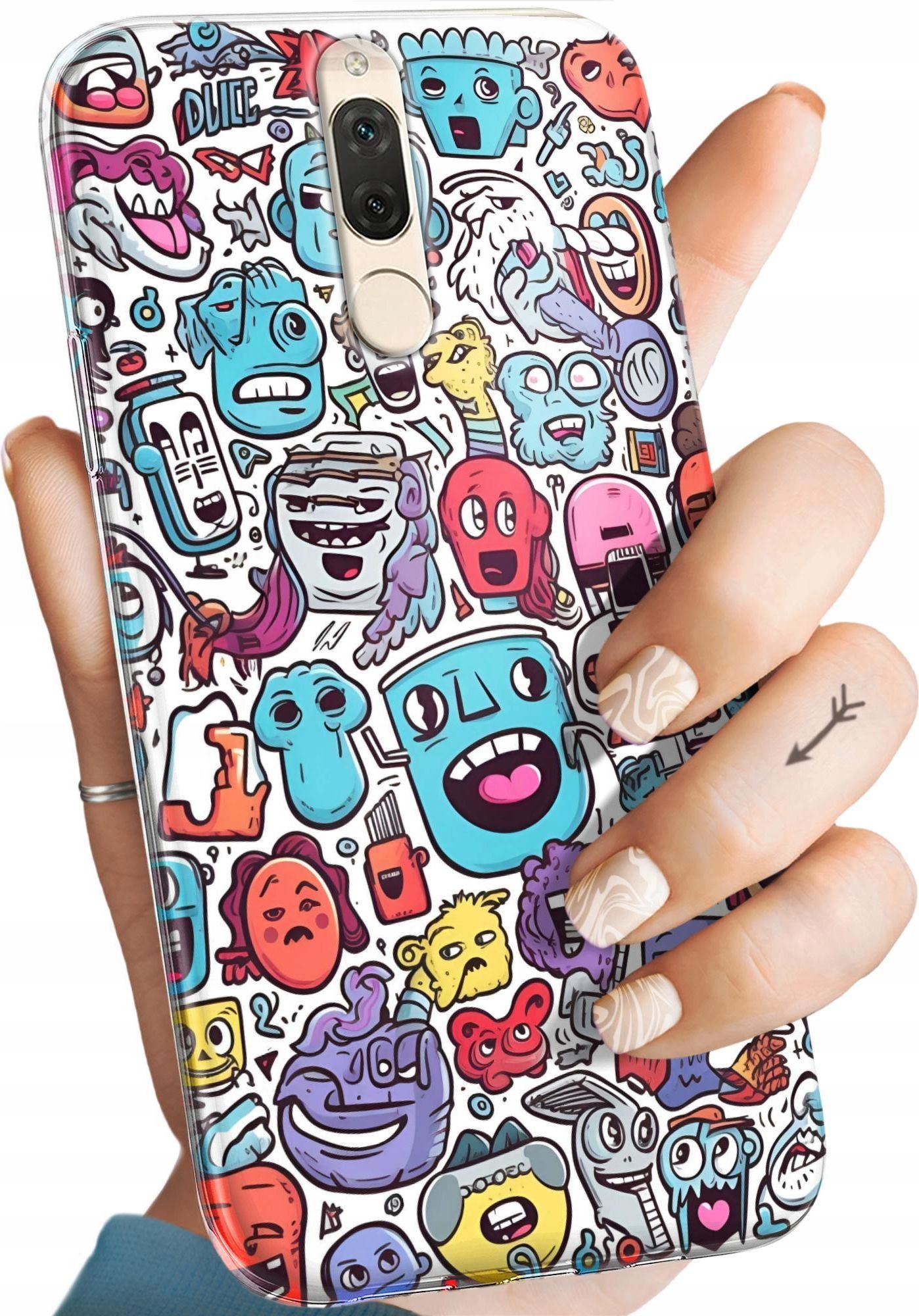 Hello Case Etui Do Huawei Mate 10 Lite Doodle Zwierzęta Etui na