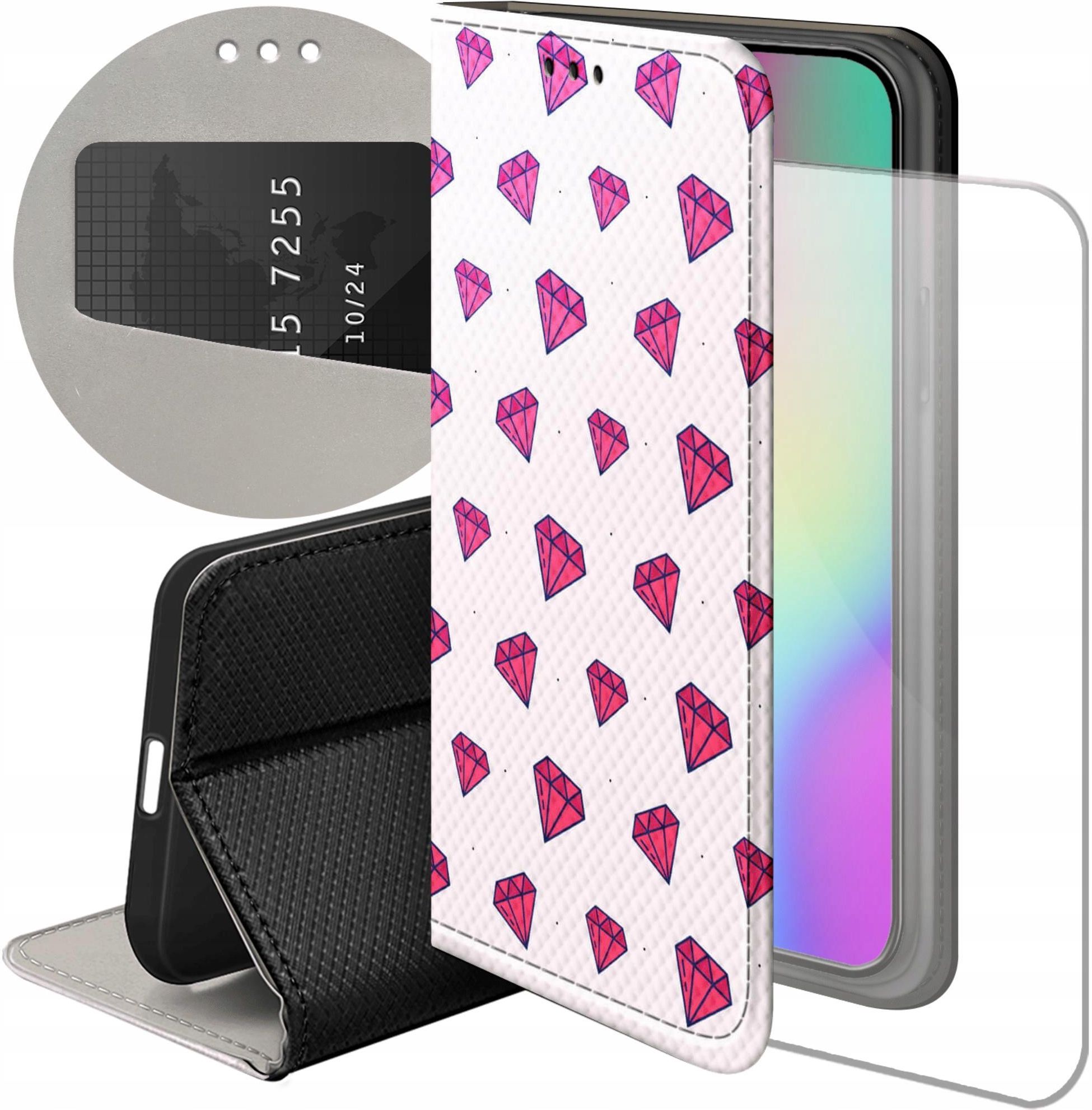 Hello Case Etui Z Klapk Do Iphone Cyrkonie Diamenty Kryszta Y