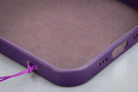 Bizon Etui Case Silicone Magsafe Do Apple Iphone 15 Pro Max Śliwkowe - zdjęcie 6