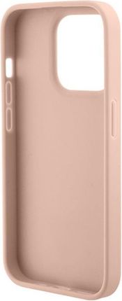 Guess Etui Croco Triangle Metal Logo Do Apple Iphone 15 Pro Max Różowy - zdjęcie 2