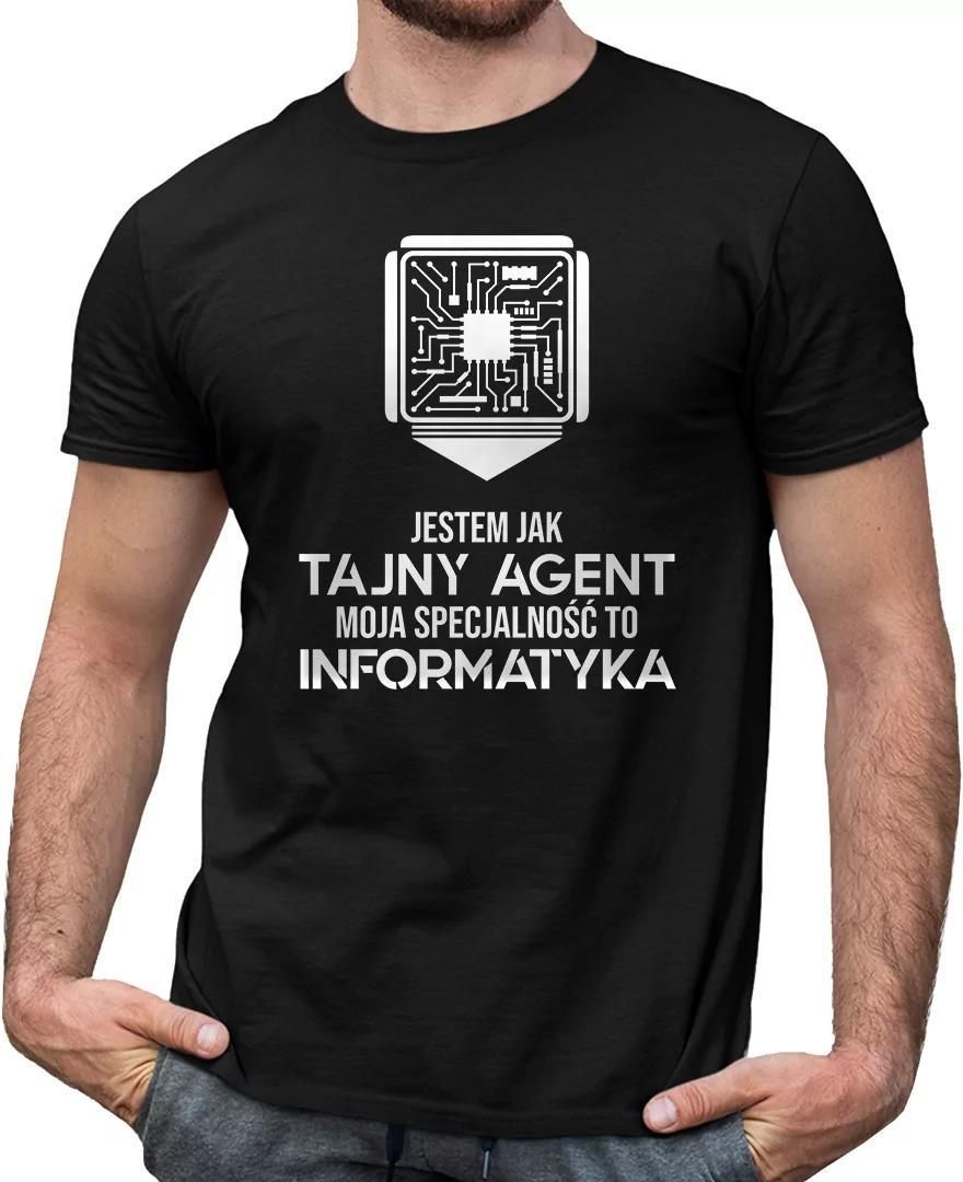 Jestem jak tajny agent moja specjalność to Informatyka męska